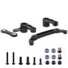 Hobbypark Aluminum Steering Parts Set (Steering Bell Crank, Ackermann Link) for Arrma 1/10 Granite 4X4,Typhon, Big Rock, Senton, Replaces AR340132 (Black) view 1