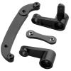 Hobbypark Aluminum Steering Parts Set (Steering Bell Crank, Ackermann Link) for Arrma 1/10 Granite 4X4,Typhon, Big Rock, Senton, Replaces AR340132 (Black) view 4