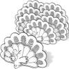 Color Your Own 3D Turkey Decoration Set - 7.50" x 12.75" (8-Pack) - Customizable Paper Craft Kit for Kids & Families view 1