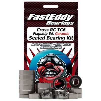 FastEddy Bearings Compatible with Cross RC TC6 Flagship Ed. Ceramic Sealed Bearing Kit