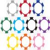 MRC 1000pcs 6 spot Blank Poker Chips Set with Aluminum Case Custom Build view 1