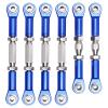 Hobbypark Aluminum Adjustable Tie Rods Toe Links Set Linkage Steel Turnbuckles for Arrma 1/10 Granite 4X4 Replacement (6-Pack) (Navy Blue) view 2