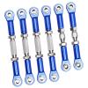 Hobbypark Aluminum Adjustable Tie Rods Toe Links Set Linkage Steel Turnbuckles for Arrma 1/10 Granite 4X4 Replacement (6-Pack) (Navy Blue) view 3