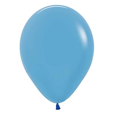 LOONBALLOON 1980s Balloons, 11 inch NEON BLUE