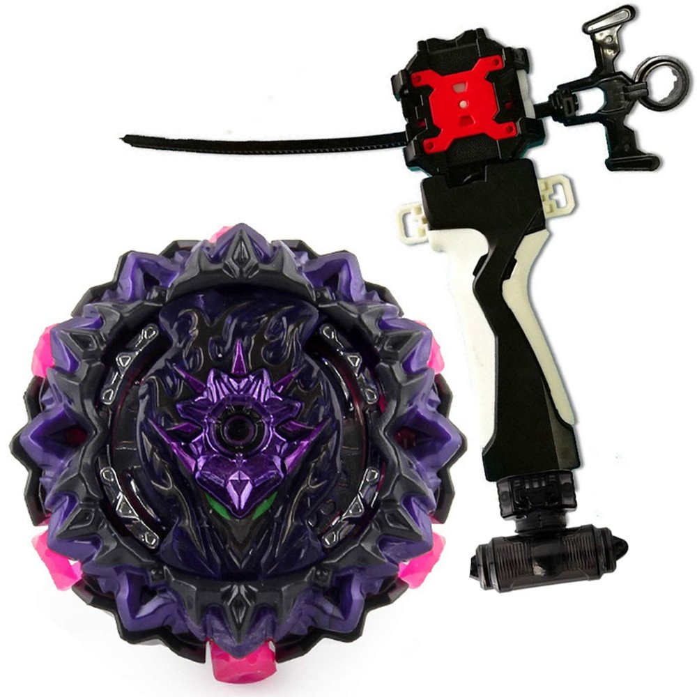 Bey Battle Burst B-169 Booster Variant Lucifer & First Uranus Starter + LR String Launcher (Left & Right Turning) & Grip with Weight Damper