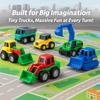 36 Pieces Pull Back Cars and Trucks Toy Set  Mini Pocket Vehicles, Fighter Jets, Construction, Race Cars & Military Toys  Bulk Party Favors, Stocking Stuffers (Assorted) view 2