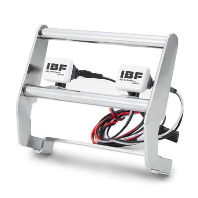 MOHERO Metal Front Bumper with 2 LED Lights for 1/10 TRX4 Bronco RC Crawler Car Accessories
