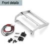 MOHERO Metal Front Bumper with 2 LED Lights for 1/10 TRX4 Bronco RC Crawler Car Accessories view 3