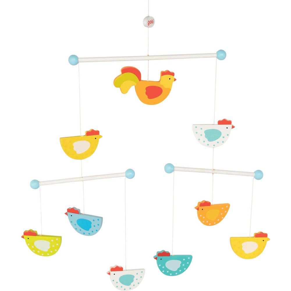 Goki 52887 Funny Mobile Chickens