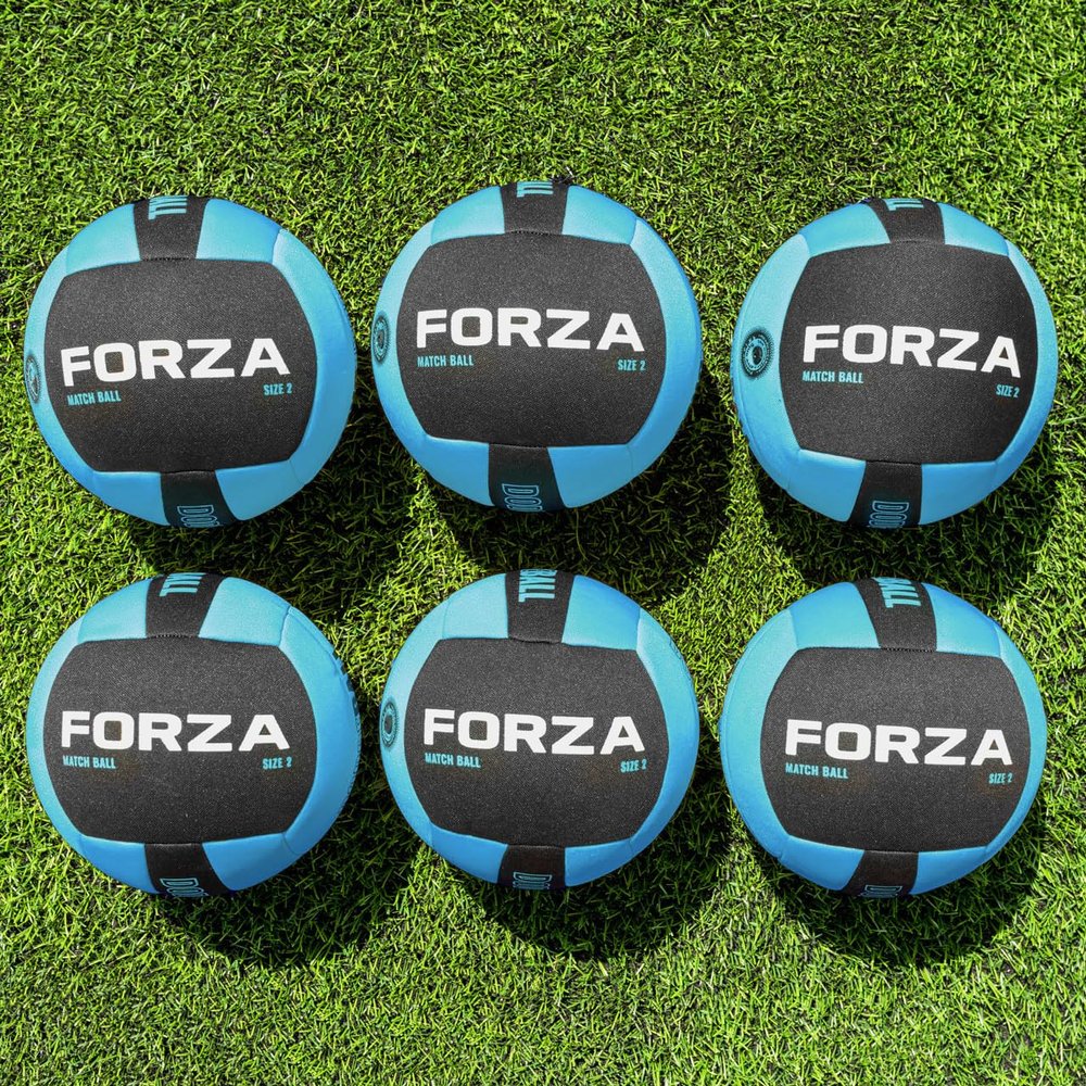 FORZA 7in Cloth Dodgeball | Soft Play & Playground Equipment | 3 Colors, Packs of 1 or 6 (Blue - Black, Pack of 6)