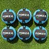 FORZA 7in Cloth Dodgeball | Soft Play & Playground Equipment | 3 Colors, Packs of 1 or 6 (Blue - Black, Pack of 6) view 1