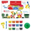 Faber-Castell Little Creatives Super Soft Modeling Dough - 12 Colors: Classic & Neon + Sculpting Tools, Learn & Play Non Toxic Playdough Kit for Toddlers, Preschool Ages 3+ view 1