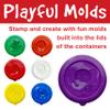 Faber-Castell Little Creatives Super Soft Modeling Dough - 12 Colors: Classic & Neon + Sculpting Tools, Learn & Play Non Toxic Playdough Kit for Toddlers, Preschool Ages 3+ view 3