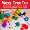 Faber-Castell Little Creatives Super Soft Modeling Dough - 12 Colors: Classic & Neon + Sculpting Tools, Learn & Play Non Toxic Playdough Kit for Toddlers, Preschool Ages 3+ view 4