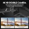 Electronic Product,4K Double HD Camera Mini Foldable RC Drone Remote Control Aircraft Black Happy amanda's Store (Color : White) view 4