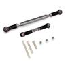 RETYLY Metal Adjustable Steering Linkage Link Pull Rod Turnbuckle for MN D90 D99 MN-90-45 1/12 RC Car Crawler,Black view 1