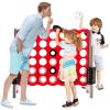 Costzon Giant 4-in-A-Row, Jumbo 4-to-Score Giant Game Set for Kids & Adults, Indoor Outdoor Yard Connect Game, 3.5FT Tall with 42 Jumbo Rings & Quick-Release Slider, Perfect for Family & Party Games view 4