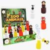 Animal Safari Zoo Bubbles, Includes Bubble Wand - Pack of 12 Hexagon Jungle Bubble Bottles Party Favors, 3" Bottle Themed Birthday Party Favors, Goody Bag Toys for Kids view 2
