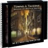 Towns and Taverns Books of Battle Mats by Loke | Modular Fantasy RPG Map Book Set with Lay-Flat Wipe-Clean Pages | Dual Slipcase for DND Pathfinder and Tabletop RPGs | Reusable Surfaces view 1