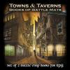 Towns and Taverns Books of Battle Mats by Loke | Modular Fantasy RPG Map Book Set with Lay-Flat Wipe-Clean Pages | Dual Slipcase for DND Pathfinder and Tabletop RPGs | Reusable Surfaces view 2