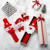 12 PCS Christmas Slap Bracelets, Christmas Snap Hand Ring Bands Toys, Santa Claus Snowman Reindeer Ice Bear Patterns Decorative Wristband Bracelet, Kids Christmas Party Fillers Favours (Non-Sequined) view 2