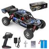 GoolRC WLtoys 124018 RC Car, 1/12 Scale 2.4GHz Remote Control Car, 4WD 60km/h High Speed Racing Car, Off-Road Buggy Drift Car RTR with Aluminum Alloy Chassis, Zinc Alloy Gear and 2 Batteries view 1