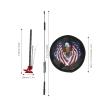 RC Decorative Antenna, 1/10 Metal Decorative Antenna + Spare Tire Cover + Jack RC Crawler Accessory view 2