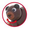 BRIO 30338 Push Along Bear | The Perfect Playmate for Your Toddler, White view 4