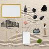 Artcome Japanese Zen Sand Garden for Desk with Rake, Stand, Rocks and Mini Furnishing Articles - Office Table Accessories, Mini Zen Sand Garden Kit - Meditation Gifts view 2