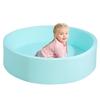 TRENDBOX Extra Large Soft Foam Ball Pit 51.2" x 11.8" (NO Balls) in Large Sponge Round Ball Pool Indoor Round Ball Pits Children Toddler Playpen - Light Blue view 1