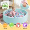TRENDBOX Extra Large Soft Foam Ball Pit 51.2" x 11.8" (NO Balls) in Large Sponge Round Ball Pool Indoor Round Ball Pits Children Toddler Playpen - Light Blue view 2