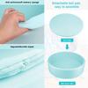 TRENDBOX Extra Large Soft Foam Ball Pit 51.2" x 11.8" (NO Balls) in Large Sponge Round Ball Pool Indoor Round Ball Pits Children Toddler Playpen - Light Blue view 3