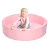 TRENDBOX Extra Large Soft Foam Ball Pit 51.2" x 11.8" (NO Balls) in Large Sponge Round Ball Pool Indoor Round Children Toddler Playpen - Light Pink view 1
