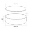 TRENDBOX Extra Large Soft Foam Ball Pit 51.2" x 11.8" (NO Balls) in Large Sponge Round Ball Pool Indoor Round Children Toddler Playpen - Light Pink view 4