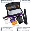 Quiver Time Purple Bolt Card Carrying Case fits Pokemon Cards and other TCG Games - Storage Bag for Playing/Trading Cards and Deck Box (Straps, Dividers & 100 Apollo Card Sleeves) view 3
