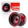 Duncan Toys Roadrunner Yo-Yo, Unresponsive Expert Level Yo-Yo, Concave Bearing and Aluminum Body, Black with Red Splash view 1