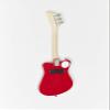 Loog Mini Electric kids Guitar for Beginners built-in Amp Ages 3+ Learning App and Lessons Included Red view 3
