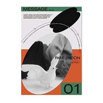 Park Jihoon Message 1st Album SS Version CD+1p Folding Poster On Pack+80p PhotoBook+1p MOTD Card+1 Ask PhotoCard+1p Deco Sticker+Message PhotoCard SET+Tracking Kpop Sealed