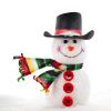 8 Pieces Snowman Hats for Crafts Black Felt Mini Top Hats with Red Ribbon Christmas Party Decor for Snowman Doll Craft DIY view 3