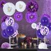 TONIFUL Purple Balloon Stand Centerpiece Table Decorations for Birthday,Baby Shower,Wedding,Engagement, Mother's Day,Graduation,Halloween,Party Decorations(4 Set) view 4