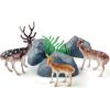 13 Pcs Tree Deer Figurines Forest Woodland Theme Cake Topper Tree Deer Cake Decorations for Christmas Cake Topper Decoration view 3
