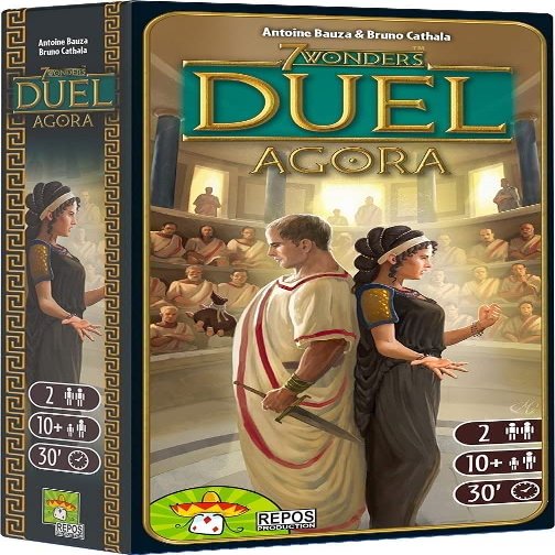 Asmodee 7 Wonders Duel - Agora, Expansion, Connoisseur Game, Strategy Game, German