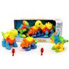 Dinosaur Toys 106 pcs STEM Toys - Learning, Construction & Engineering Building Play Set for Kids - Best Dinosaur Gift to Build view 1