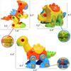Dinosaur Toys 106 pcs STEM Toys - Learning, Construction & Engineering Building Play Set for Kids - Best Dinosaur Gift to Build view 2