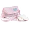 Adora Baby Doll Diaper Bag with Sturdy Straps, Includes Changing Mat and 2 Doll Diapers (Fits 13" Dolls), Birthday Gift For Ages 3+ - Classic Pastel Pink view 1