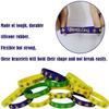 CupaPlay 60PCS Mardi Gras Party Favors Rubber Wristbands - Carnival Birthday Party Supplies Decorations Goodie Bag Stuffers Fillers Silicone Wristband view 3