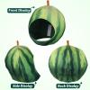 NUOBESTY Watermelon Costume Hat Fruit Hat Food Costumes Cap Watermelon Party Supplies Novelty Masquerade Cosplay Head Cover for Christmas Party (Green) view 2