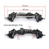 RZXYLRC Aluminum Alloy Portal Axle Complete Front Axle for Axial SCX10 III AXI03007 1/10 RC Crawler Upgrades (Black, Front) view 2