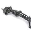 RZXYLRC Aluminum Alloy Portal Axle Complete Front Axle for Axial SCX10 III AXI03007 1/10 RC Crawler Upgrades (Black, Front) view 3