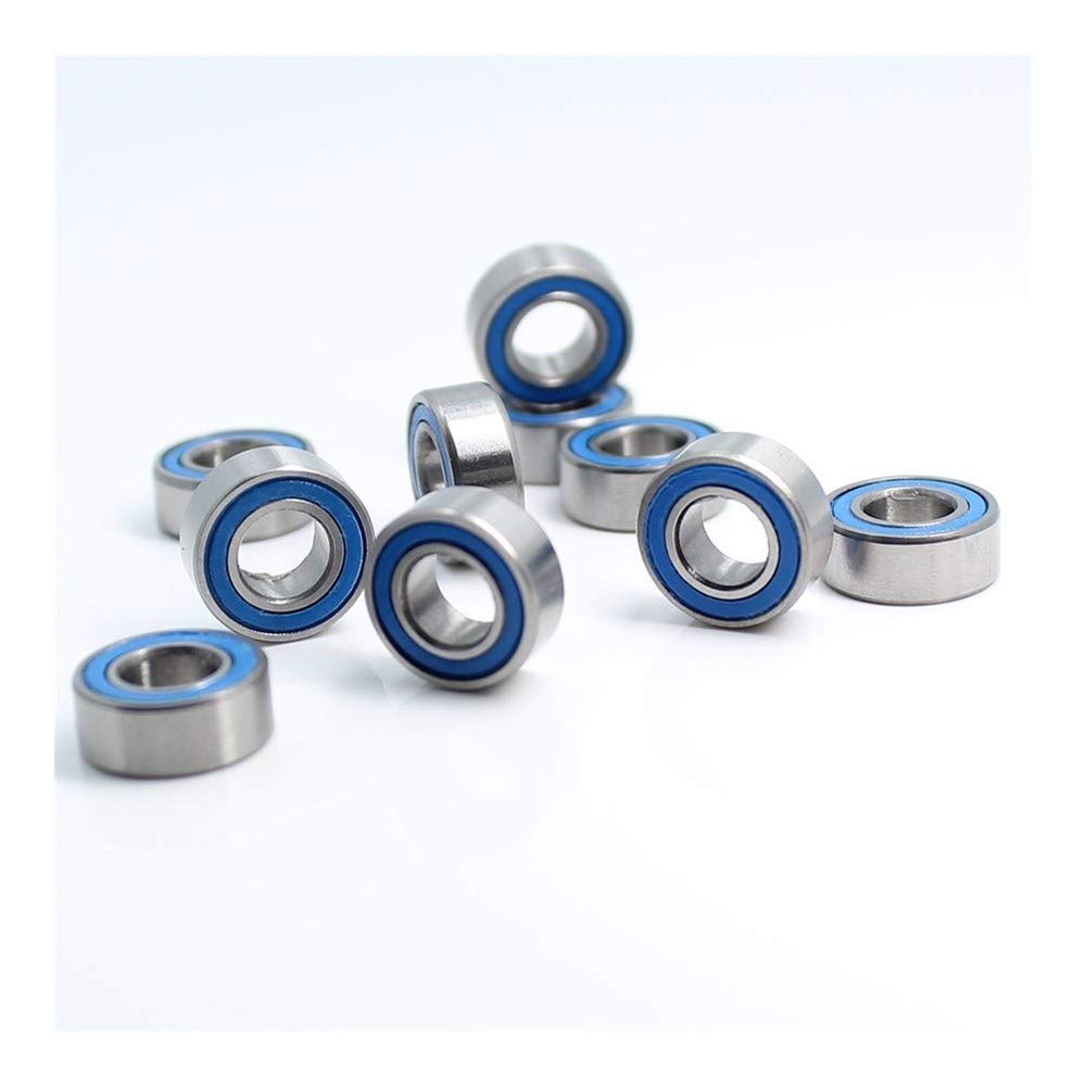 WWBR-Repair Kits MR105RS MR105-2RS Color Deep Groove Ball Bearing ABEC-3 (10PCS) 5 * 10 * 4 mm Miniature Ball Bearings RS MR105 2RS with Blue Sealed L-1050DDU